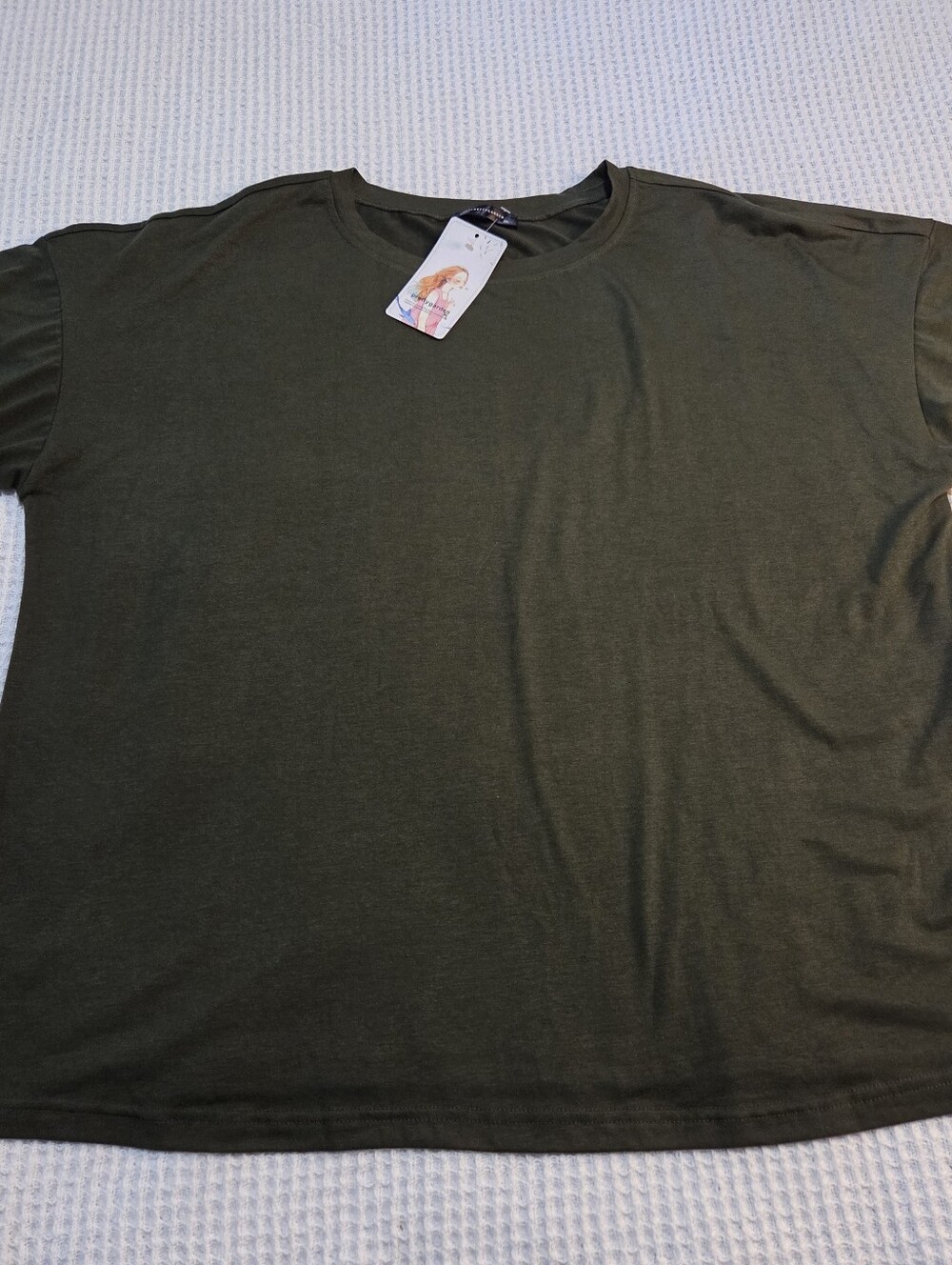 Pretty Garden Olive Green T- Shirt New With Tags Size 3X